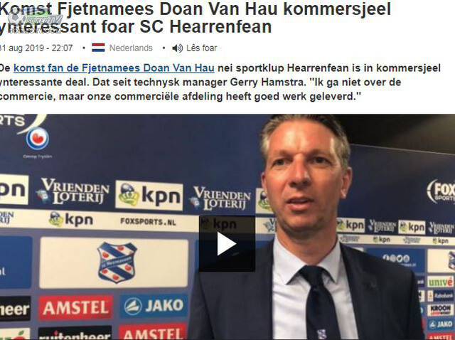 Văn Hậu đến Heerenveen, người Hà Lan hoảng sợ vì độ nguy hiểm của fan Việt!