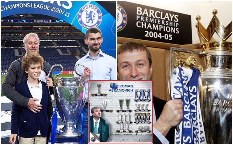Chelsea ‘hóa rồng’ dưới kỷ nguyên Abramovich: ‘Đoạt thêm 21 danh hiệu, được định giá 4 tỷ USD’