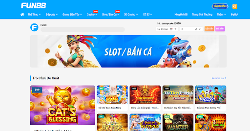 Hướng Dẫn Chơi Slot Game Fun88 – Cách Rút Tiền Thắng